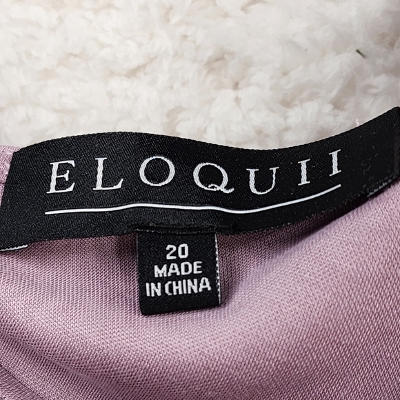 Eloquii Women's One Shoulder Wrap Skirt Dress - 20 - Picture 6 of 9